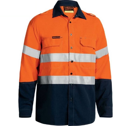 Picture of Bisley, Tencate Tecasafe® Plus 580 Hi Vis Lightweight FR Vented Shirt